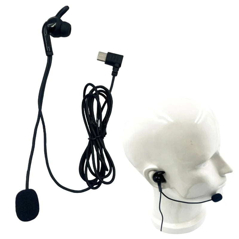 New Sale 1Pcs For V6 Pro V4C Plus Q8 F6 V7 Judge Ear Intercom Headset Type-C USB-C Interface Referee In-Ear Earphones Oasis Select