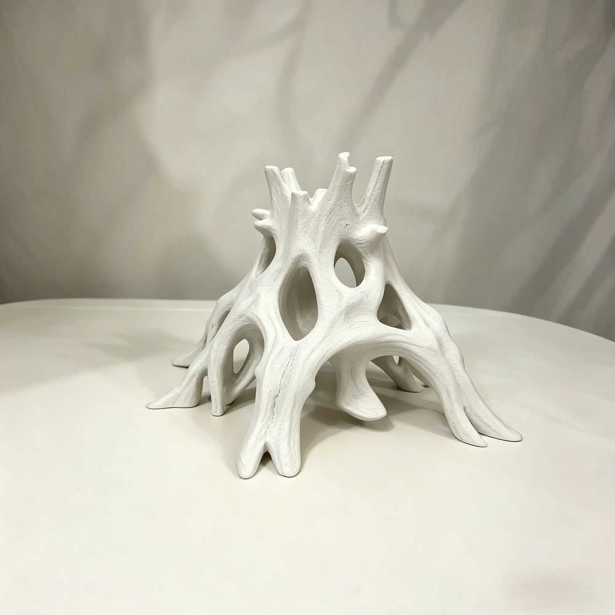 Tree Root Caves Fish Shrimp Crawling Pets Hideout Breeding House Driftwood Root Aquarium Hideout Multi-Hole Fish Shrimp Shelter Oasis Select white 8.3x10x6.4cm