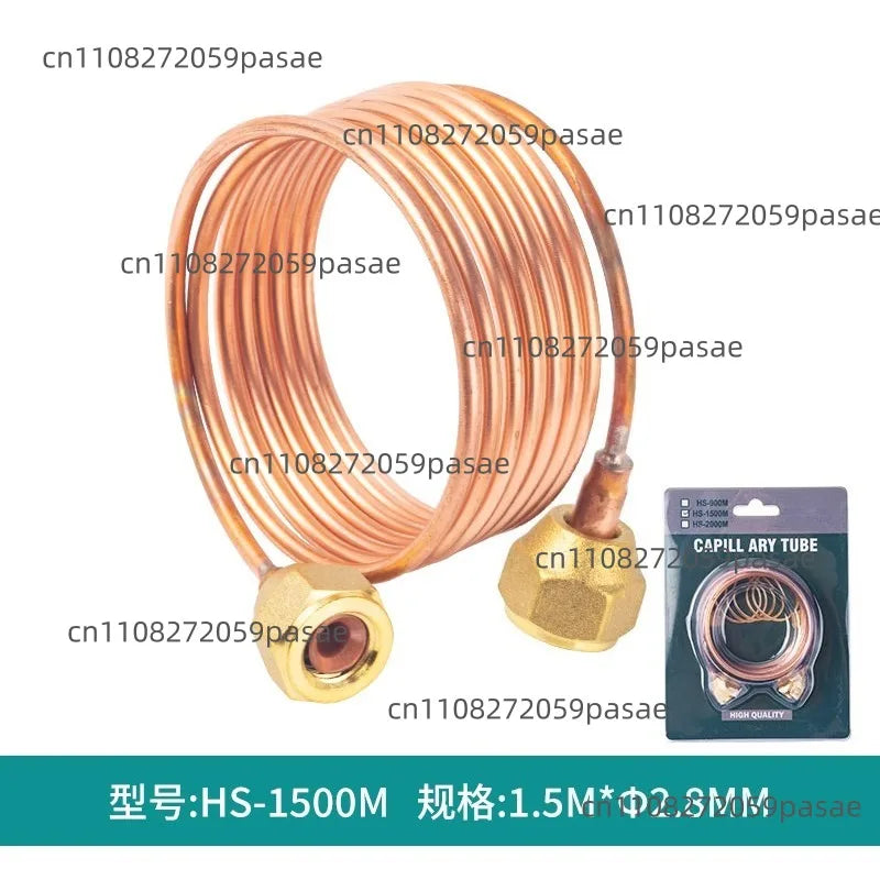 Copper Refrigerator Capillary Assembly with Nut | Refrigeration Pipeline