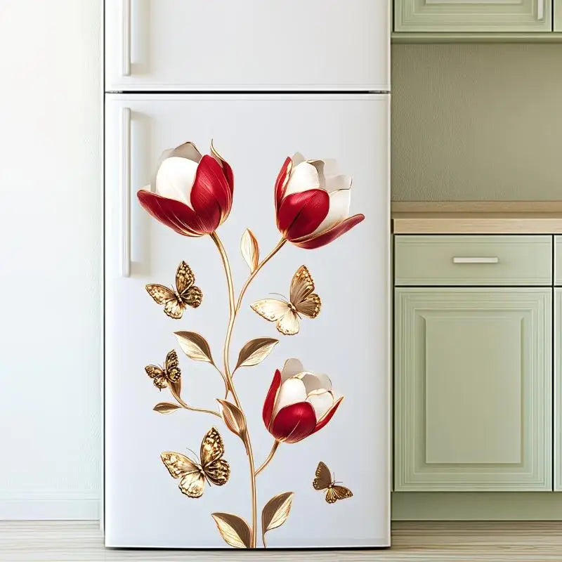 Cool Summer Watermelon Drink Wall Sticker Kitchen Refrigerator Decorative Decal Self-Adhesive Waterproof Removable Home Decor Oasis Select A4