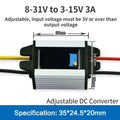 12V24V to 5V 3.3V 3.7V 4.2V 6V 7.5V 9V DC Converter Power Supply Voltage Converter Buck Step-down Module CE Input 8-31V Oasis Select 8-31V to 3-15V 3A