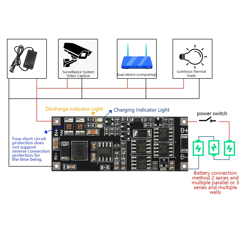 2S 3S Charge Protection Module UPS Power Module 4A Uninterruptible Power Supply Control Board Oasis Select