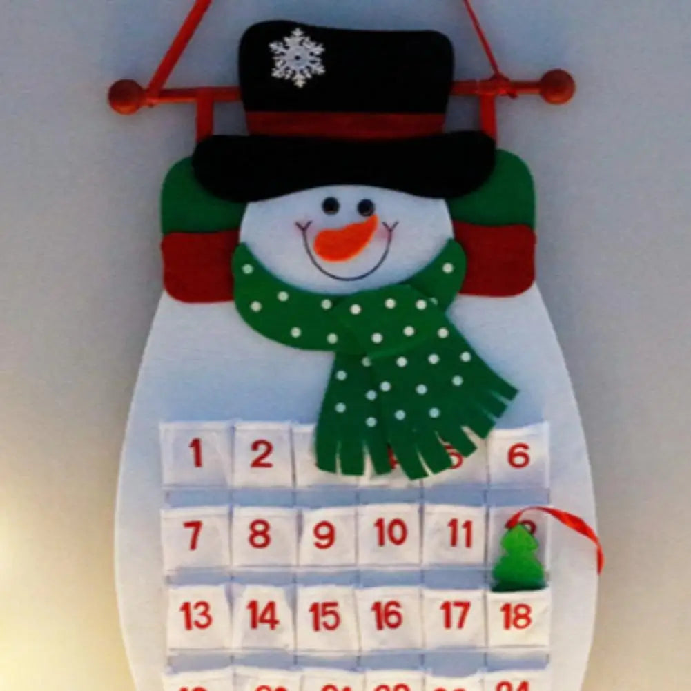 Felt Christmas Advent Countdown Calendar | DIY Tree Ornaments