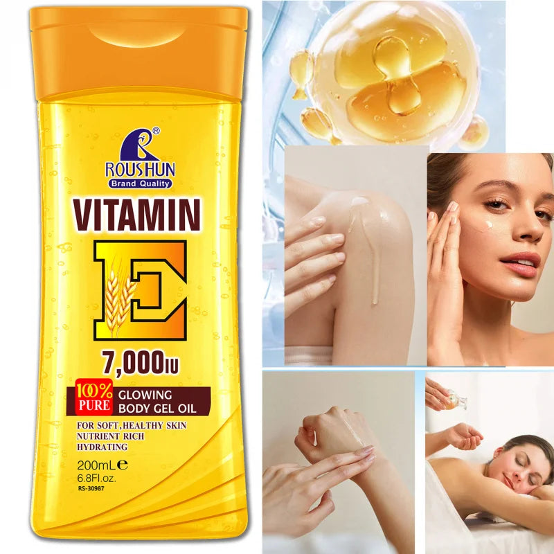 Roushun Vitamin E Body Oil 200ml – Moisturizing Skin Oil