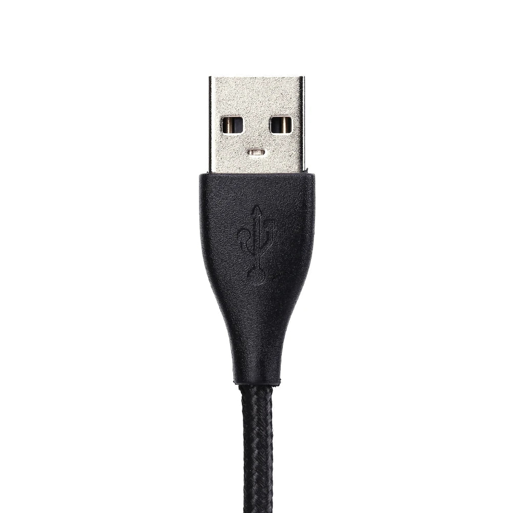50/100cm Charger Cable Smart Watch Accessories Nylon Braided Charging Cable Adapter Replacement Parts for Garmin Venu 2 Instinct Oasis Select