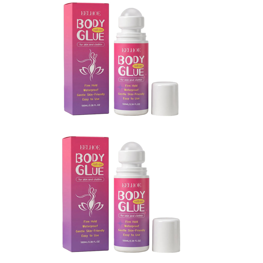Roller Ball Body Glue – Moisturizing & Non-Sticky | 100ml Body Adhesive Cream Oasis Select 2pcs