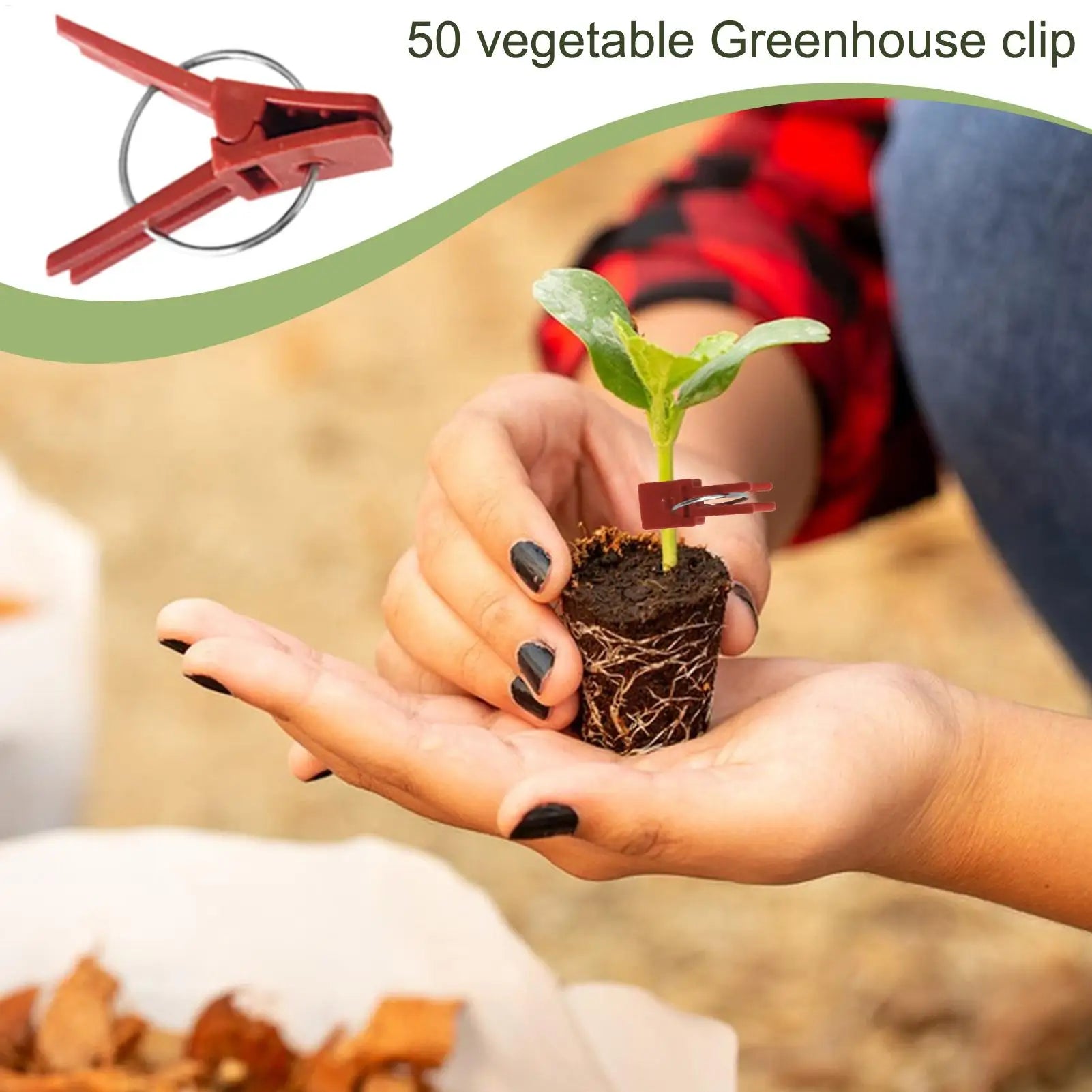 Plant Grafting Clips Pack Of 50 Plant Fixing Clamp Falt Mouth Climbing Supports Connects For Vegetable Vine Gardening Connector Oasis Select