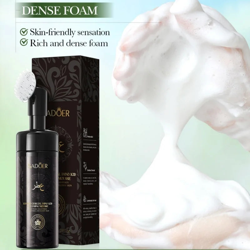 SADOER Bamboo Charcoal Amino Acid Cleansing Mousse 150ml Facial Cleansing Mousse Oasis Select
