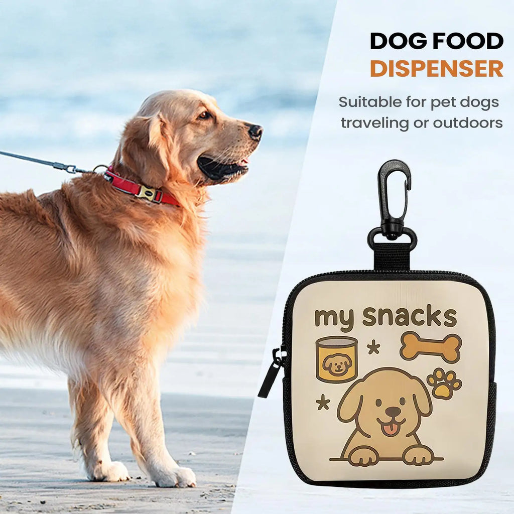 Portable Dog Treat Training Bag with Hook & Zipper