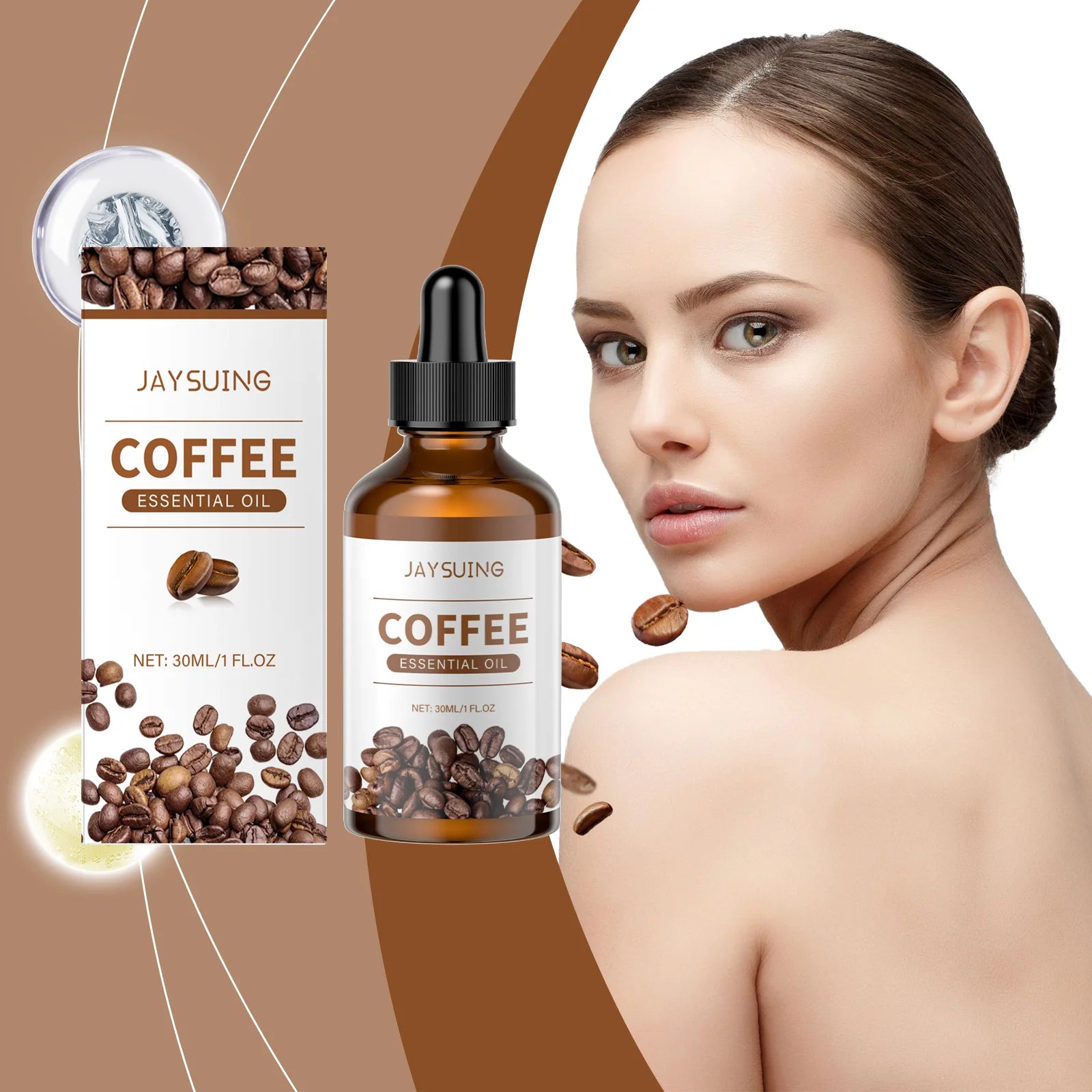 Jaysuing Coffee Essential Oil – Moisturizing Face & Body Oil Body & Face Oil Oasis Select