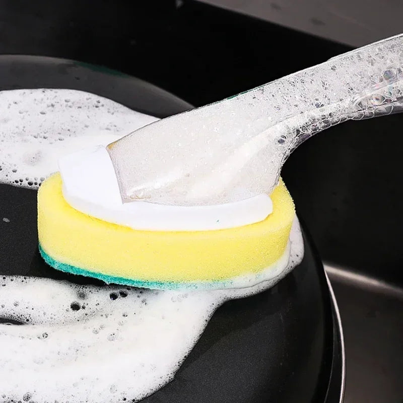 Sponge soap dispenses dishwashing scrub Dishwashing sponge replacement head kitchen sink washing tool Oasis Select