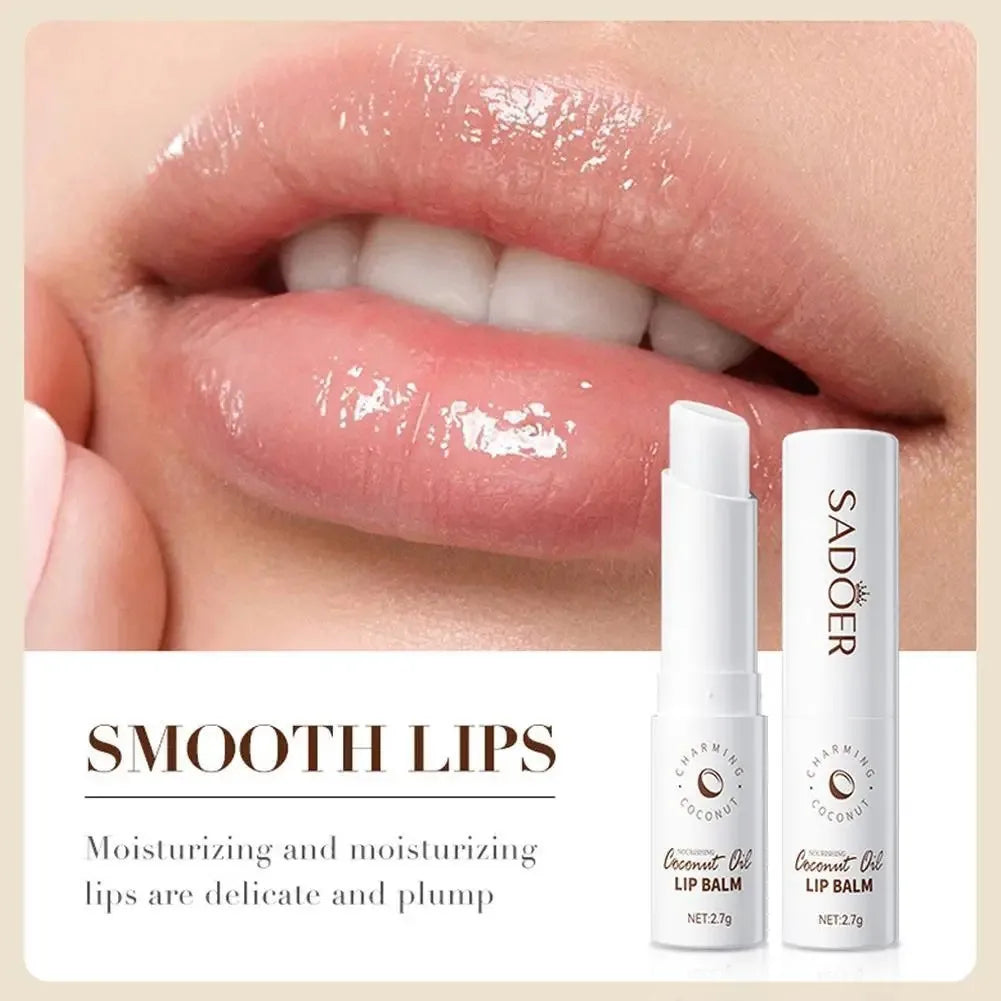 SADOER Coconut Lip Balm 2.7g – Moisturizing Daily Lip Care Coconut Lip Balm Oasis Select