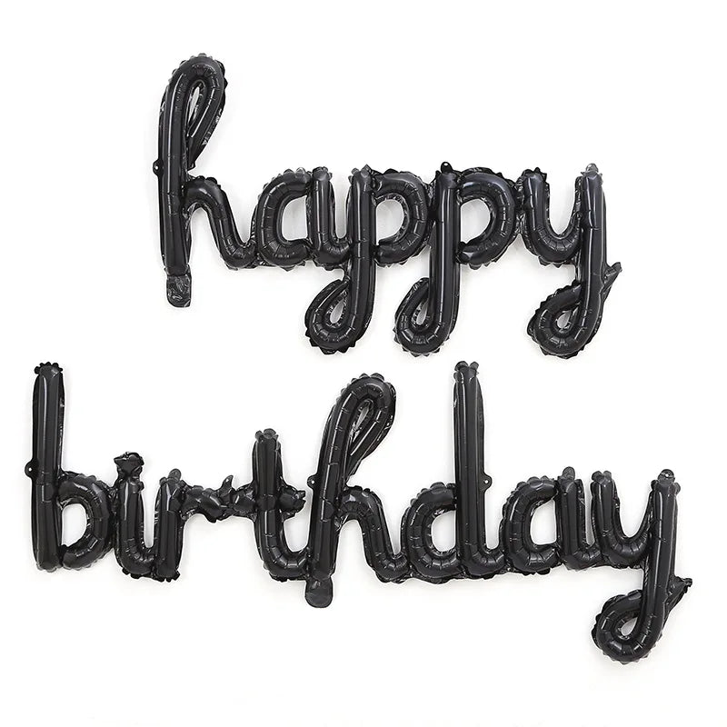 1set Birthday Party Balloon Oasis Select black one size