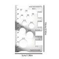 Thread Checker Bolt and Nut Gauge Stainless Steel Screw Sizing Tool for Woodworking Carpenters Engineers Construction Site Oasis Select Grey