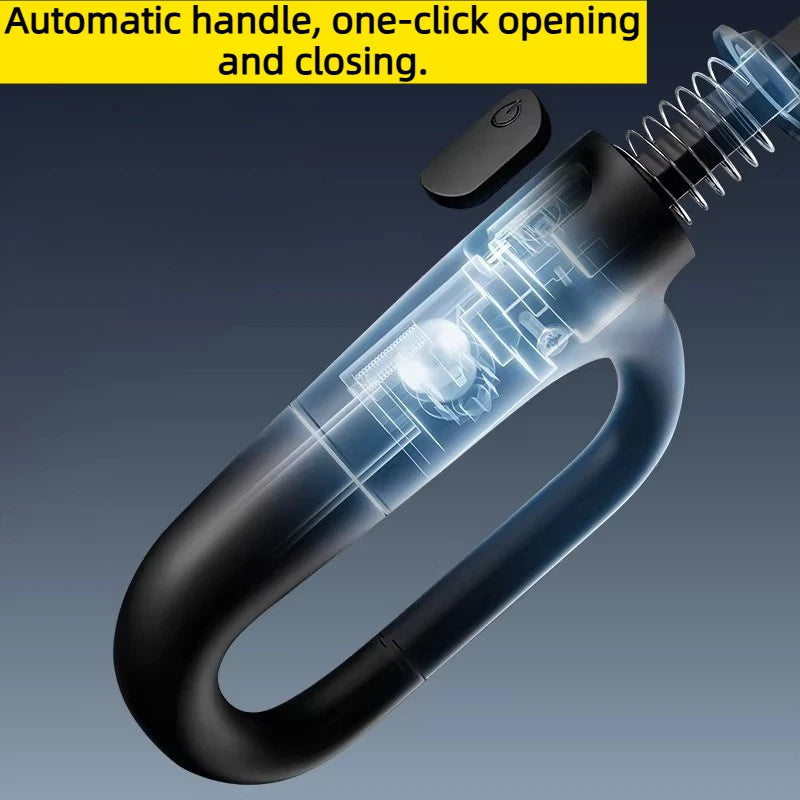 UPF50+ Auto Lock Carabiner Folding Umbrella for Backpack Quick Attach Detach Portable Outdoor Travel Umbrella Oasis Select