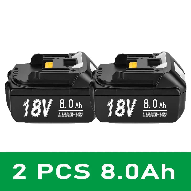For Makita 18V 6Ah8Ah12Ah Battery Rechargeable Battery 18650 Lithium-ion Cell Suitable For Makita Power Tool Oasis Select 8Ah 2pcs