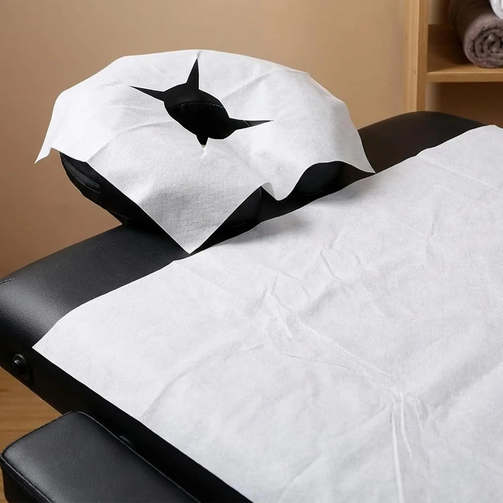 100/200 PCS Disposable Face Cradle Covers Face Cradle Covers Soft Massage Bed Sheet Spa Chairs Lash Beds Beauty Salons Oasis Select