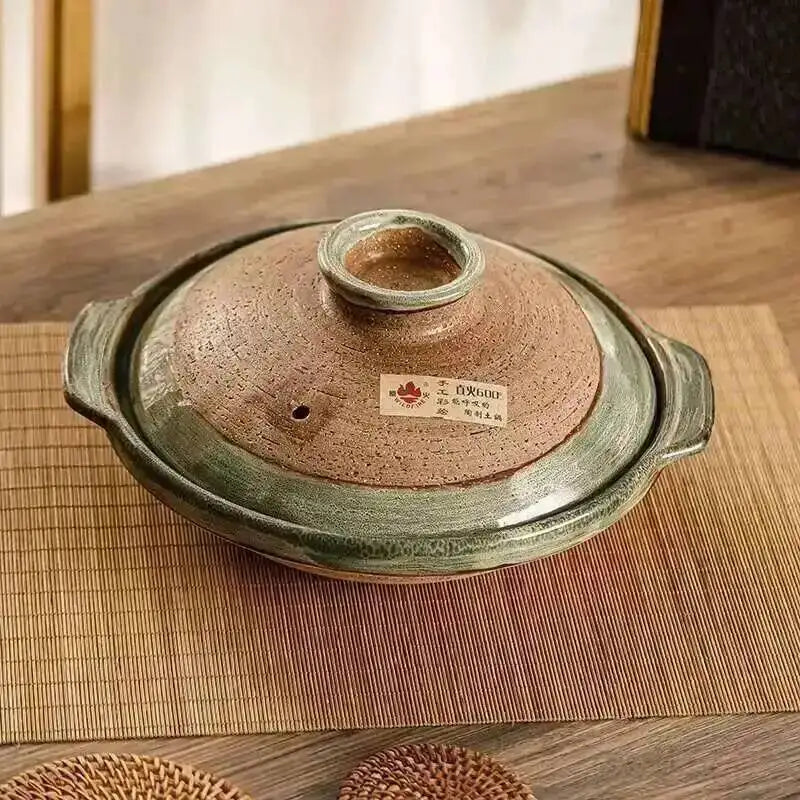 Japanese Clay Casserole Stew Pot Domestic Gas Casserole Soup Pot Open Fire Shallow Pot Ceramic Rice Cooking Pan For Gas Stove Oasis Select