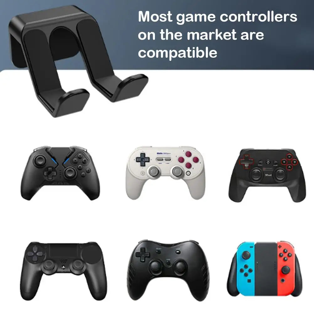 Wall Mounted Game Controller Stand For Xbox No-drill Headphone Handle Hanger Non-slip Bracket For Nintendo Switch For PS5 Oasis Select