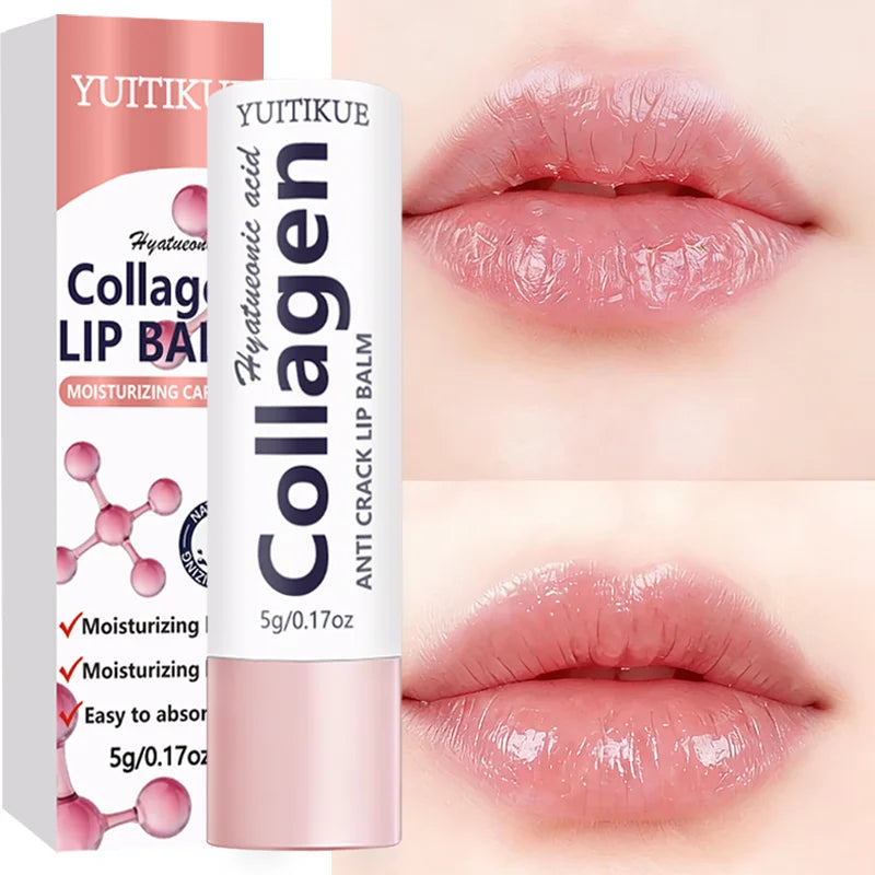 Collagen Lip Balm – Hyaluronic Acid 24H Hydration Anti-Crack