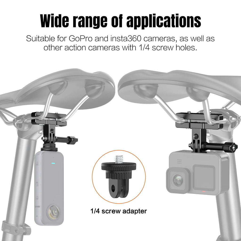 Aluminum Alloy Action Camera Bike Mount – 360° Clamp