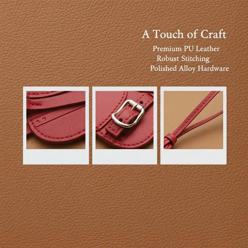 Equestrian Elegance Crafted Bag Charm - Statement Piece Made With Premium Thick PU Leather, Palmsize Oasis Select