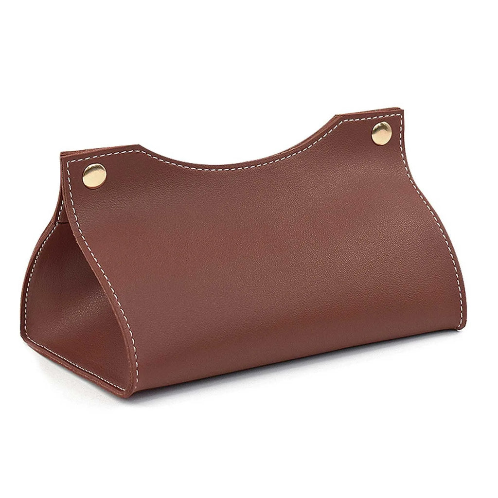 Tissue Box Holder Home Living Room Coffee Table Desktop Simple Napkin Box Kitchen Storage Paper Box PU Leather Organizers Oasis Select Coffee