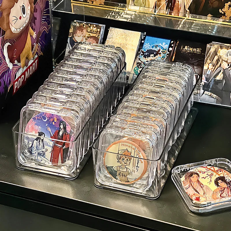 Transparent Acrylic Badge & Jewellery Display Storage Box