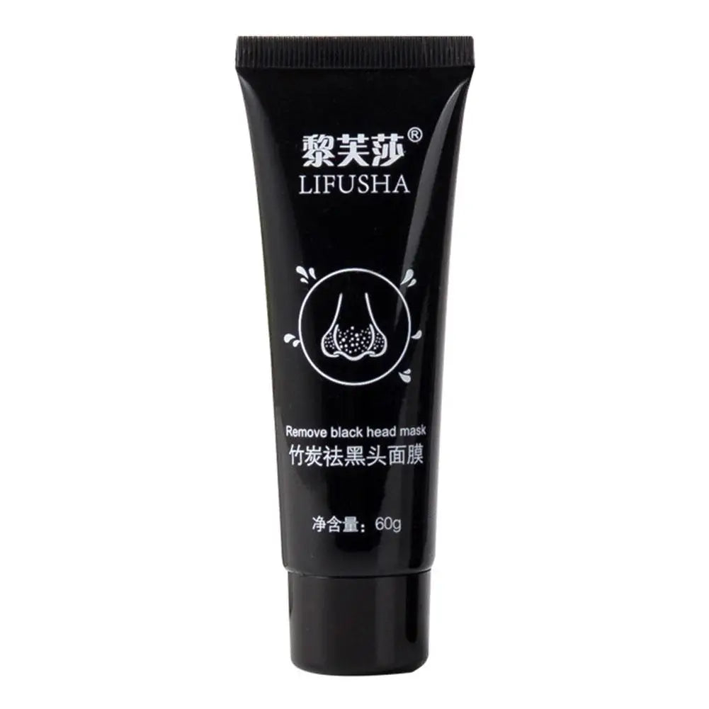 60g Bamboo Carbon Black Mud Facial Mask Active Carbon Deep Cleansing Purifying Remove Blackhead Strawberry Nose Remover Oasis Select A China