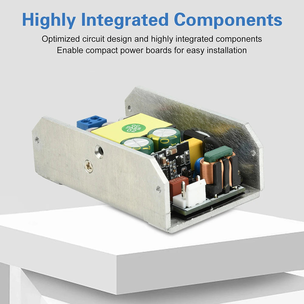 Compact GaN Power Supply Board AC 170-265V to DC 24V 6A / 12V 12A 150W High-Power Switching Power Supply Module Oasis Select