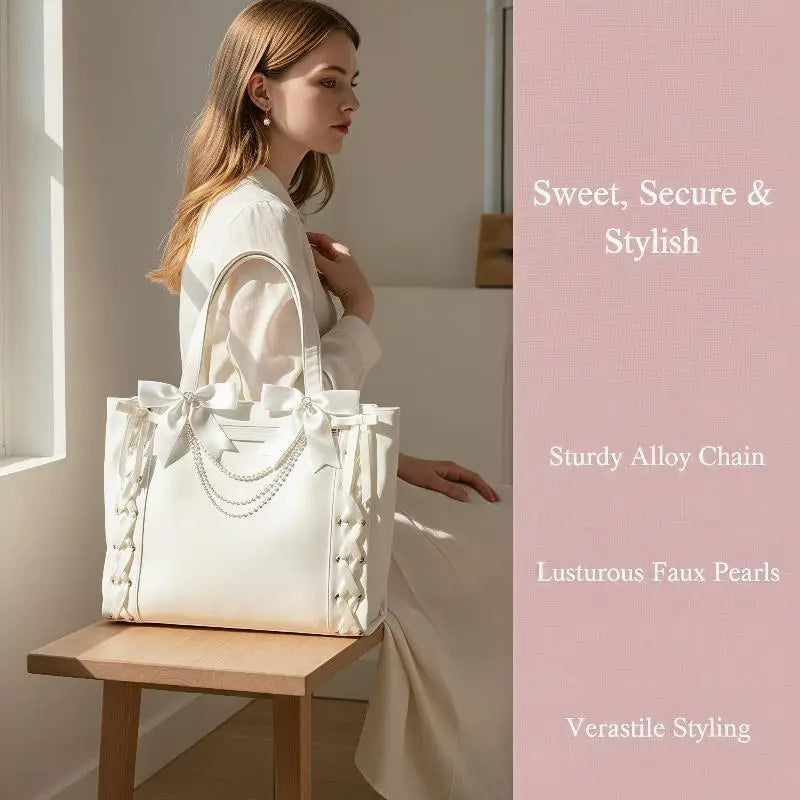 Lolita Pearl Bow Itabag Charm – DIY Bag Pendant & Hair Clip