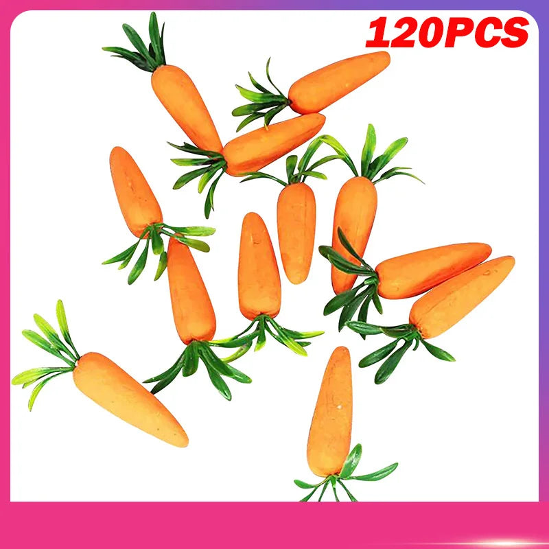 12-Pack Artificial Foam Carrots – Easter & Party Décor Easter Foam Decoration Oasis Select 120pcs one size