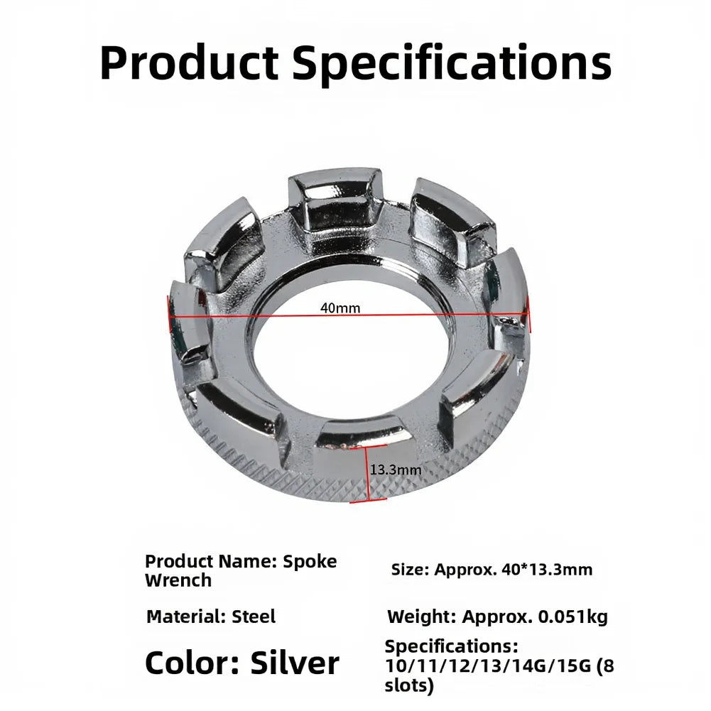 Steel Spoke Wrench For Mountain Bike Wheel Wire Adjustment Tool Cycling Maintenance Repair Accessories Oasis Select