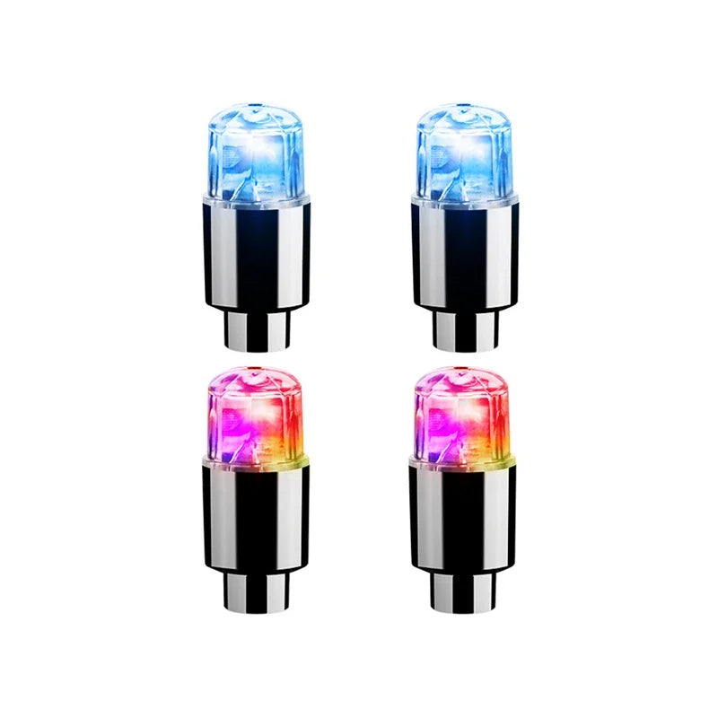 2 4 Tire Valve Cap Lights Durable Car Air Caps Motorcycles Bicycles