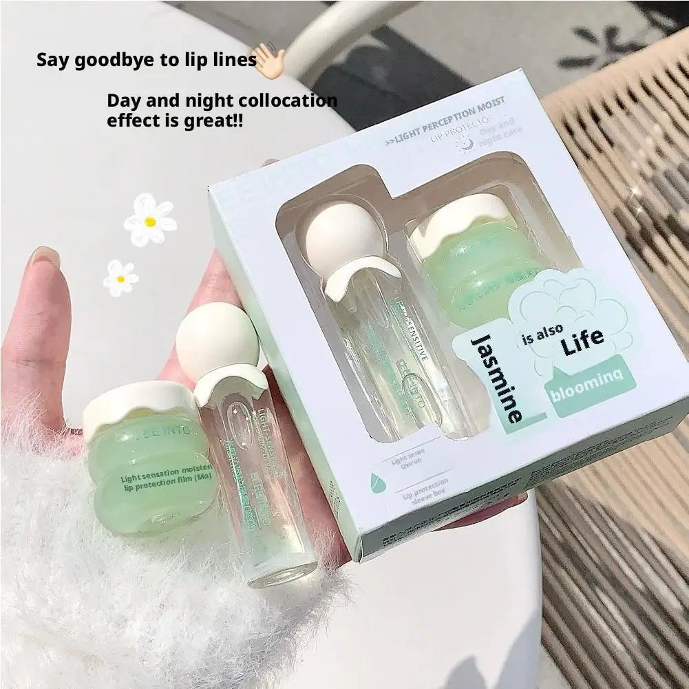 Hydrating Lip Glow Oil Lip Mask Set Cute Glossy Shine Long-Lasting Moisturizing Fruit Lip Gloss Lip Balm Nourish Lip Care Makeup Oasis Select