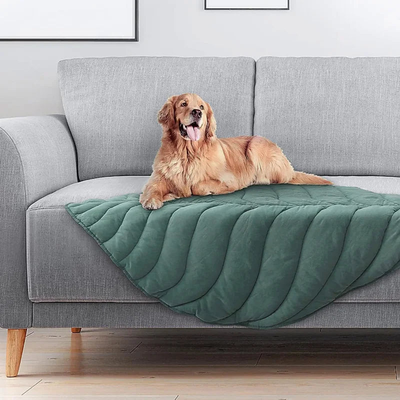 Dog Blankets Leaf Shaped Cotton mat Whelping Reusable of Pet Pads Bed for Pets Machine Washable Puppy Blanket for Couch Protecti Oasis Select