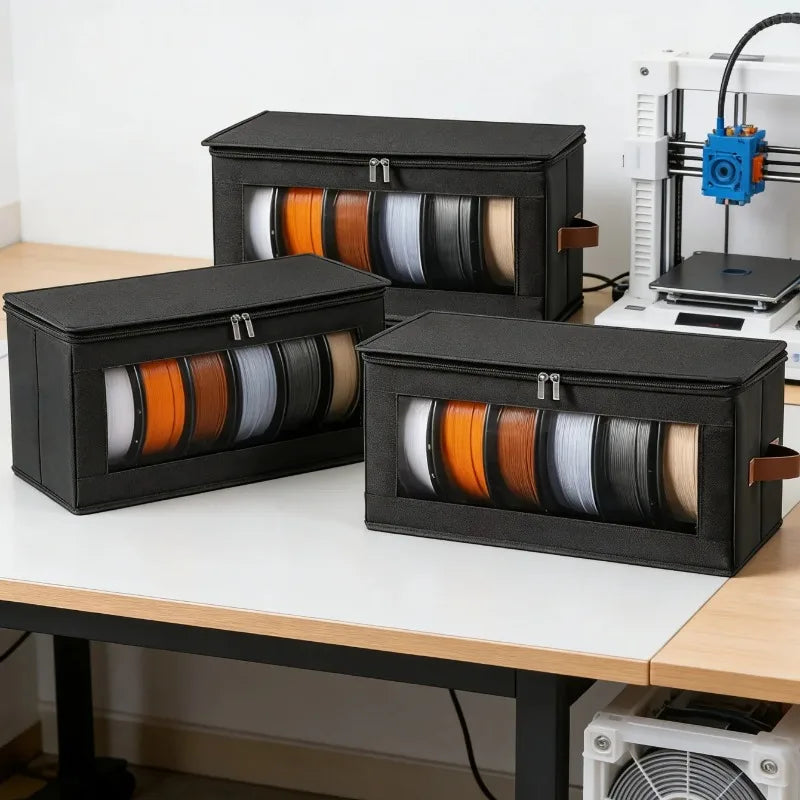1PC Double Zipper Fully Sealed Wire Storage Box Special Storage Box for 3D Printing Consumables Dedicated for 3D Printer Studios Oasis Select