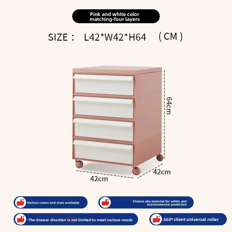 Removable Panda Cabinet Medieval Bedside Table Ins Plastic