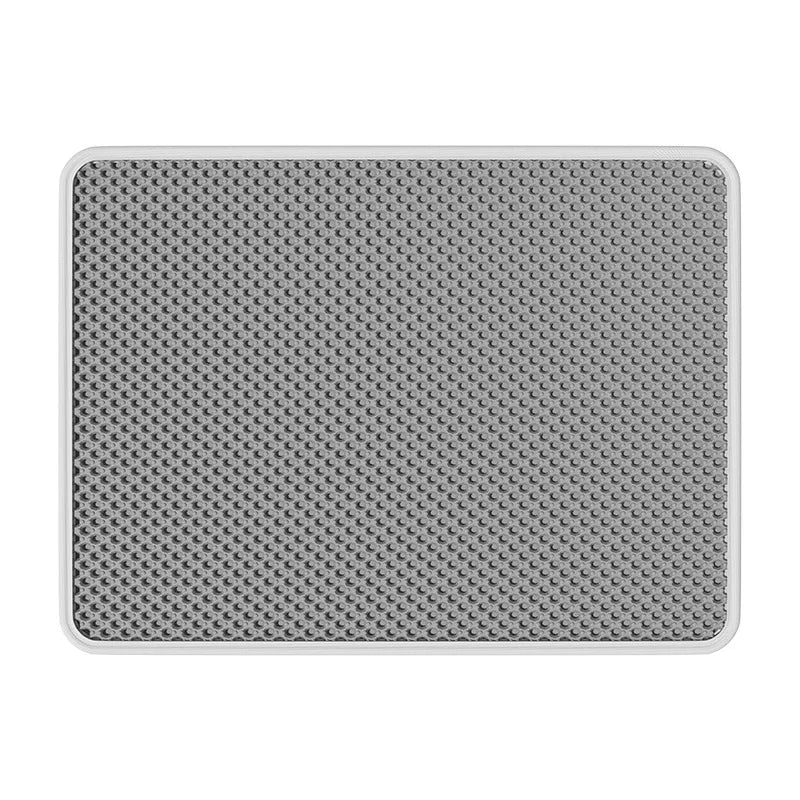 Double-Layer Filter Anti-Spillage Cat Litter Box Pad | Anti-Leakage Cat Cage Toilet Pad for Mess Control Oasis Select gray 120x70cm