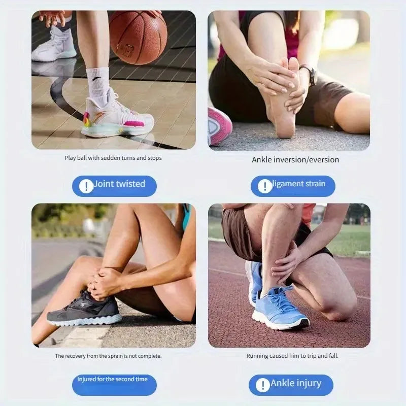 1-10pcs S/M/L Lightweight Breathable Ankle Brace Adjustable Strap Wrap Sports Injury Protection for Gym Sprain Prevention Oasis Select