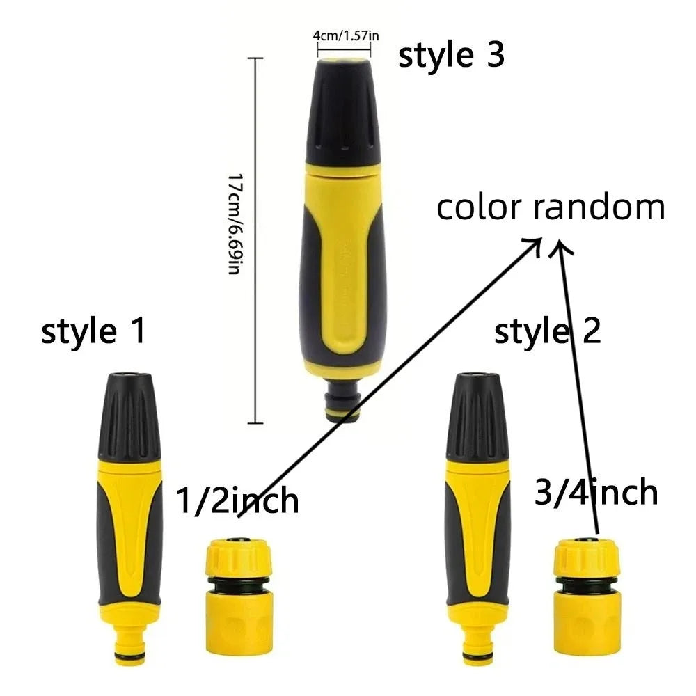 Gardening Tools Adjustable High Pressure Nozzle Pipe Fittings Plastic Garden Watering Nozzle Portable Hose Nozzle Pet Washing Oasis Select