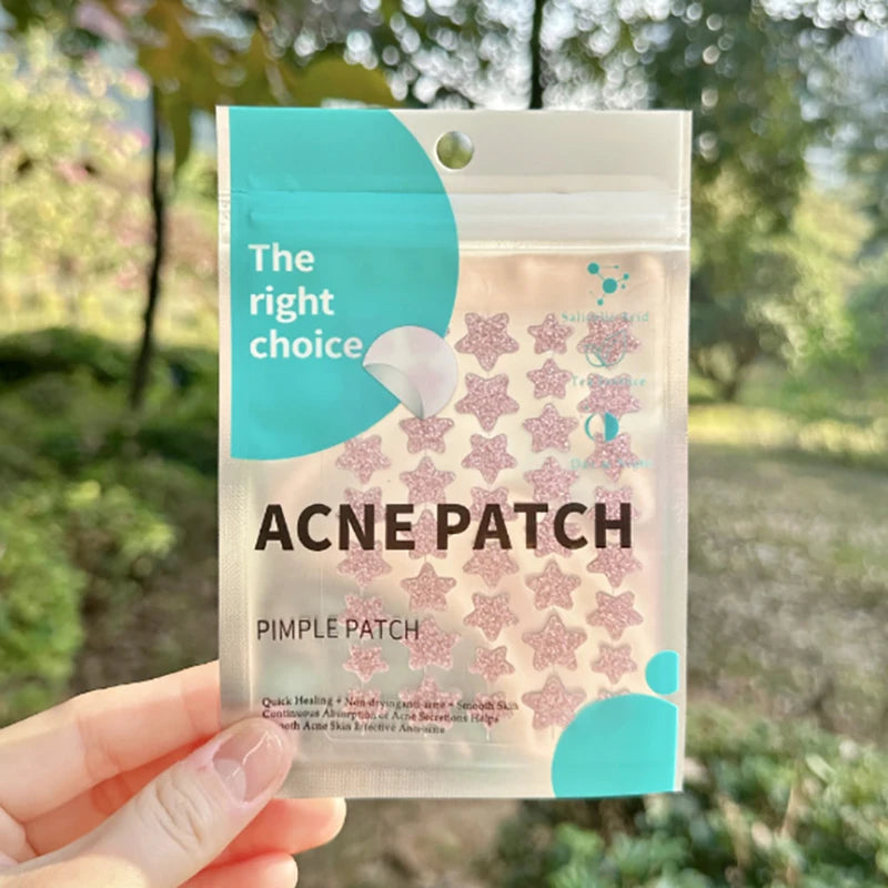 40/51pcs Star Colorful Invisible Pimple Patch Acne Removal Skin Care Stickers Concealer Face Spot Beauty Christmas Halloween Oasis Select MR-02-40pcs