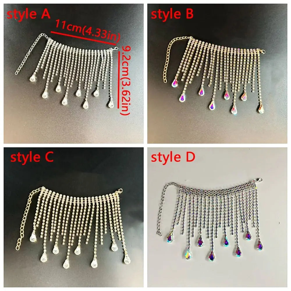 Crystal Rhinestone Fringe Bottle Cover – Elegant Tassel Chain