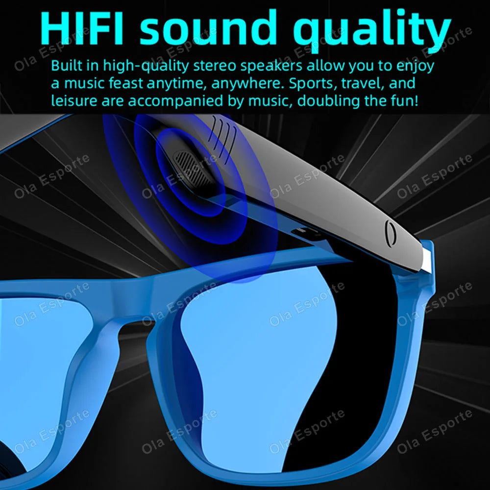 AI Smart Glasses – Bluetooth Touch Control Camera & Voice Assistant