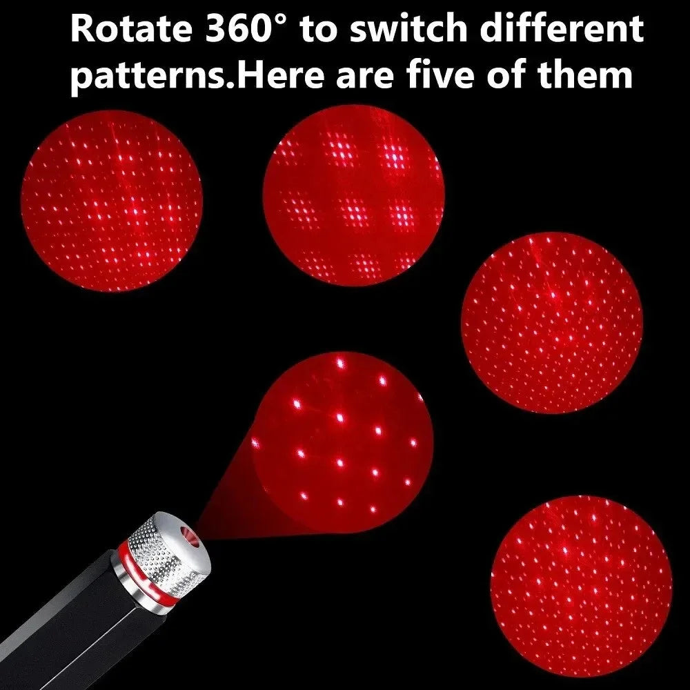 USB LED Galaxy Star Projector Night Light – Car & Room Decor Star Projector Lamp Oasis Select