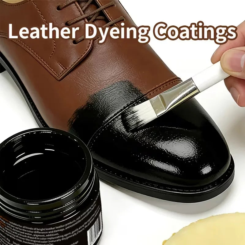 Leather Recoloring Balm – Brown Dye for Shoes, Bags & Furniture