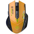 DIXSG Bluetooth 5.2 Dual-Mode Wireless Mouse – 1600 DPI, 6 Button Wireless Mouse Oasis Select YELLOW