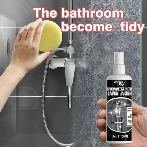 100ml Shower Head Cleaner And Limescale Remover Powerful Formula to Restore Water Pressure And Shine Gentle on Metal Surfaces Oasis Select