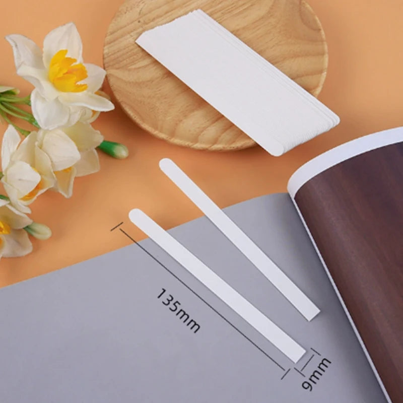 100pcs/lot Round Head Testing Aromatherapy Fragrance Perfume Essential Oils Test Tester Paper Strips Flower Shape Oasis Select 5EA
