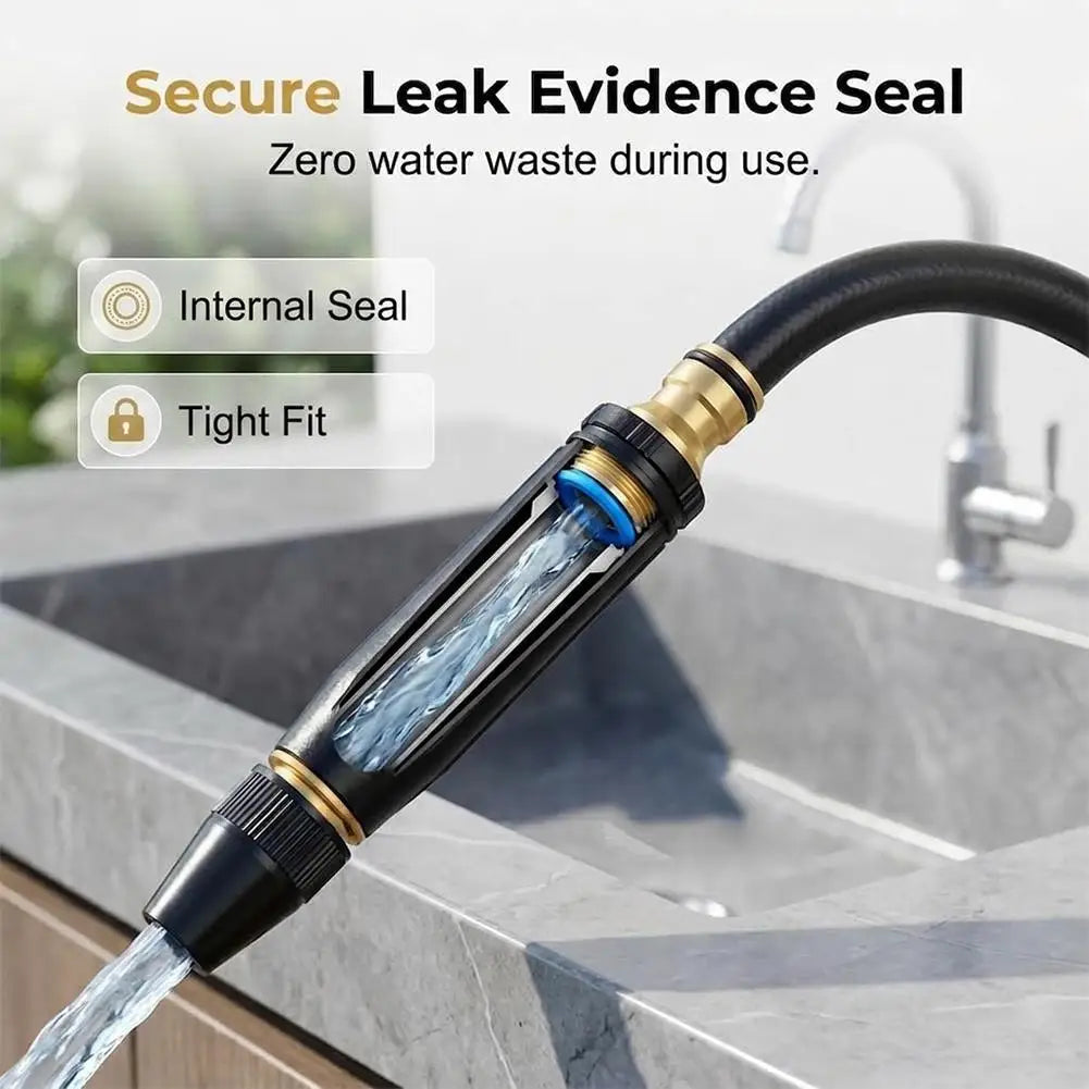 Heavy-Duty Metal Garden Hose Spray Nozzle – Adjustable
